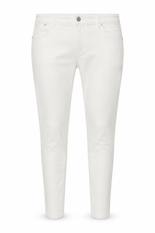 Dorothy Perkins Womens White Cotton Skinny Jeans Size 10 L28 in Regular Button