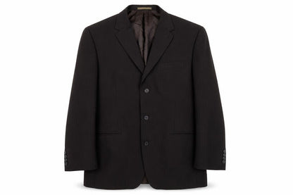 Next Mens Brown Striped Polyester Jacket Blazer Size 42