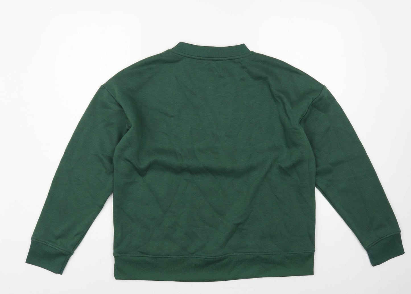 Primark Womens Green Cotton Pullover Sweatshirt Size 10 Pullover - Christmas