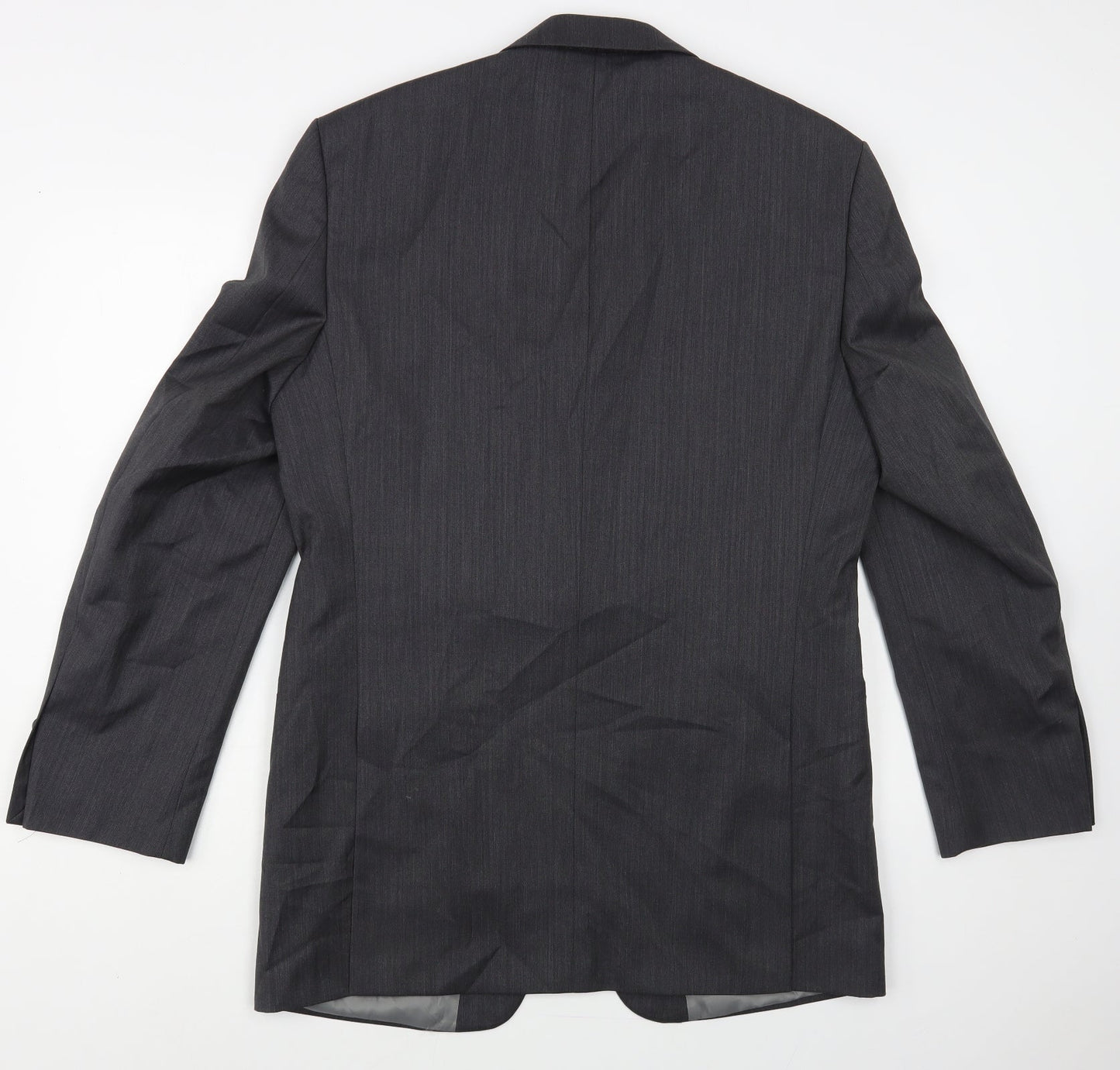 Marks and Spencer Mens Grey Wool Jacket Blazer Size 40