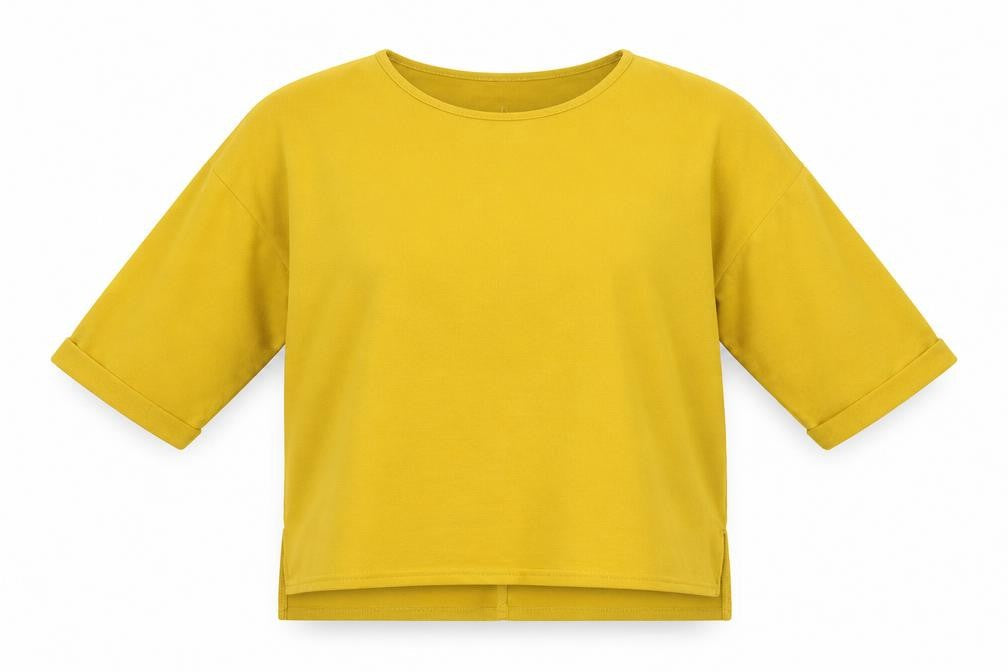 New Look Womens Yellow Boat Neck Polyester Pullover Jumper Size M