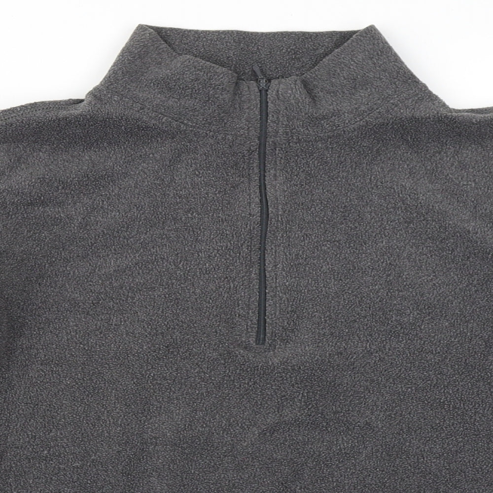 Gap Womens Grey Mock Neck Polyester Pullover Jumper Size L