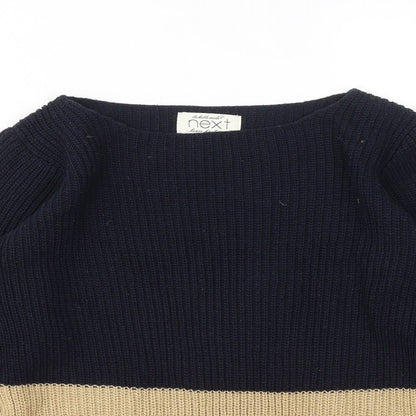 Next Womens Multicoloured Round Neck Acrylic Pullover Jumper Size 6