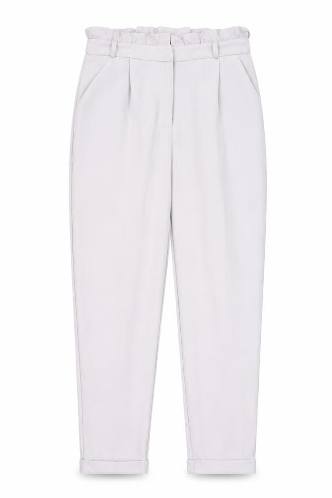 Atmosphere Womens Purple Polyester Trousers Size 4 L24 in Regular