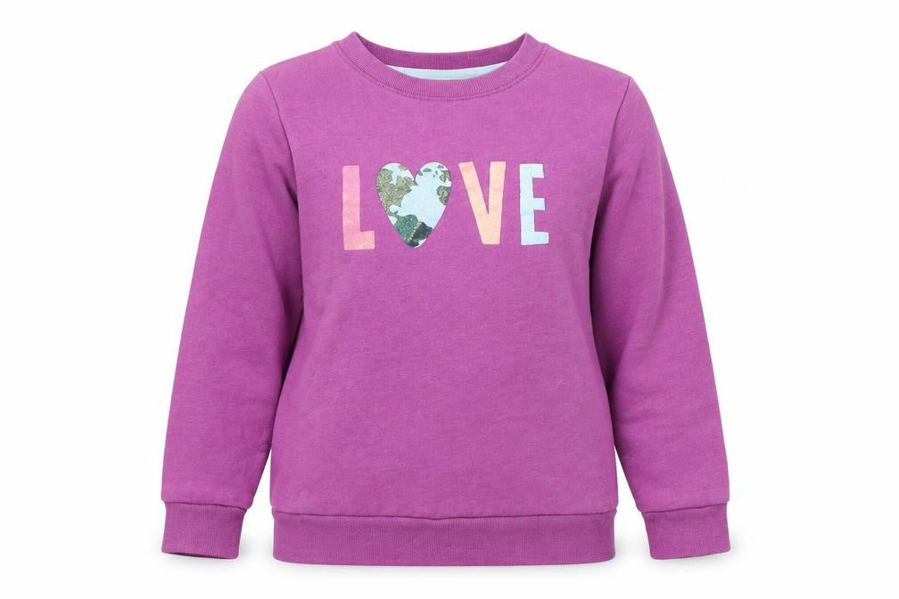 Cat and Jack Womens Purple Cotton Pullover Sweatshirt Size 10