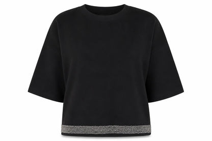 Next Womens Black Round Neck Viscose Pullover Jumper Size 14