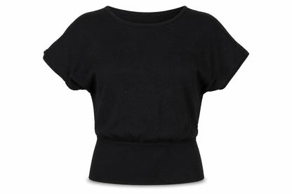 Divided Womens Black Round Neck Polyester Pullover Jumper Size 12