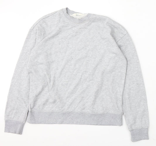 Primark Womens Grey Cotton Pullover Sweatshirt Size 6