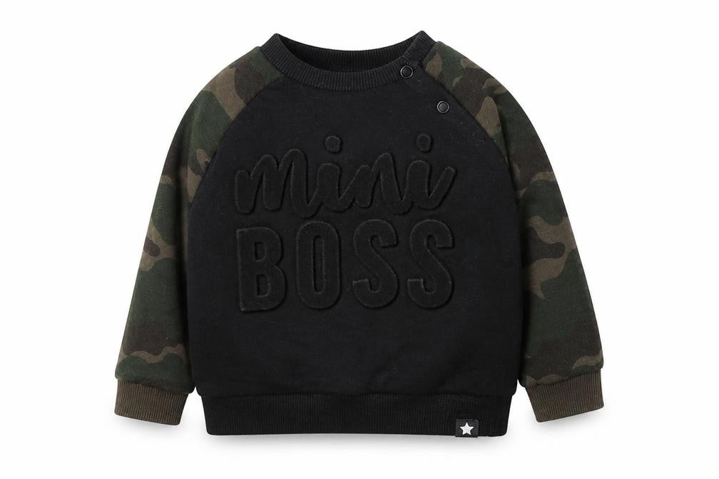 F&F Boys Multicoloured Camouflage Cotton Pullover Jumper Size 3-6 Months