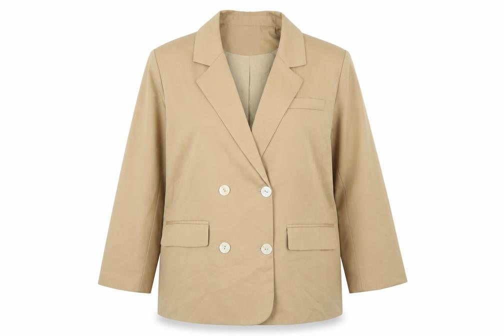 DM100 Womens Beige Jacket Size 3XL Button