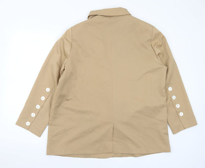 DM100 Womens Beige Jacket Size 3XL Button