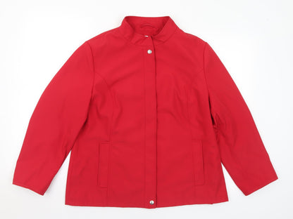 Rossetti Womens Red Jacket Coat Size 16 Zip