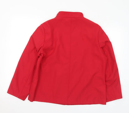 Rossetti Womens Red Jacket Coat Size 16 Zip