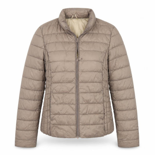 Primark Womens Brown Quilted Coat Size 4 - 4-6