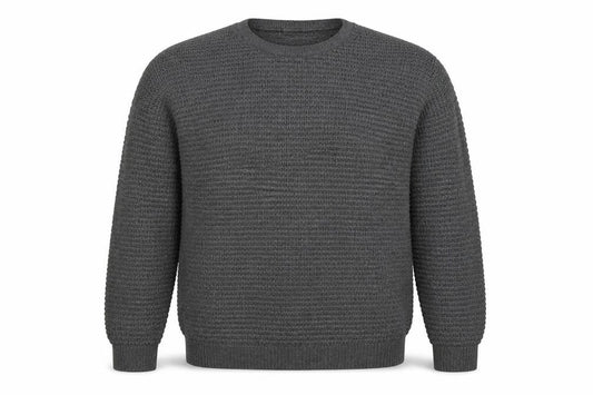 Topman Mens Grey Round Neck Cotton Pullover Jumper Size S