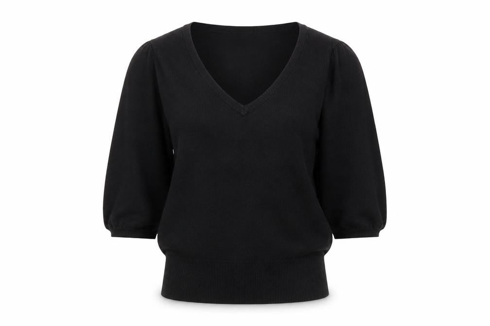 River Island Womens Black Viscose Pullover Sweatshirt Size 8
