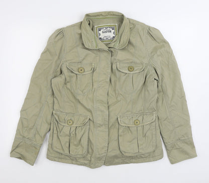 South Boutique Womens Green Jacket Size 14 Button