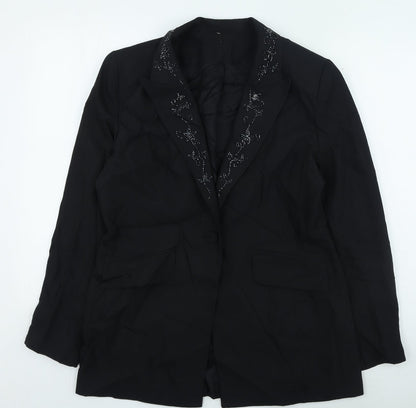 etan Womens Black Jacket Size 14