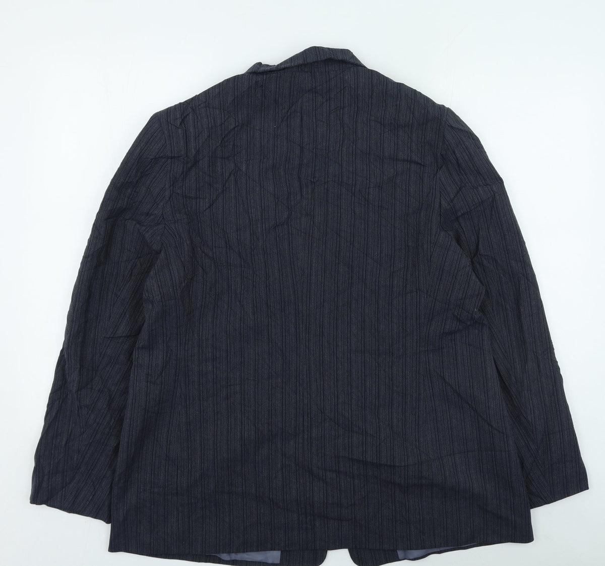 Marks & Spencer Womens Grey Striped Jacket Size 18