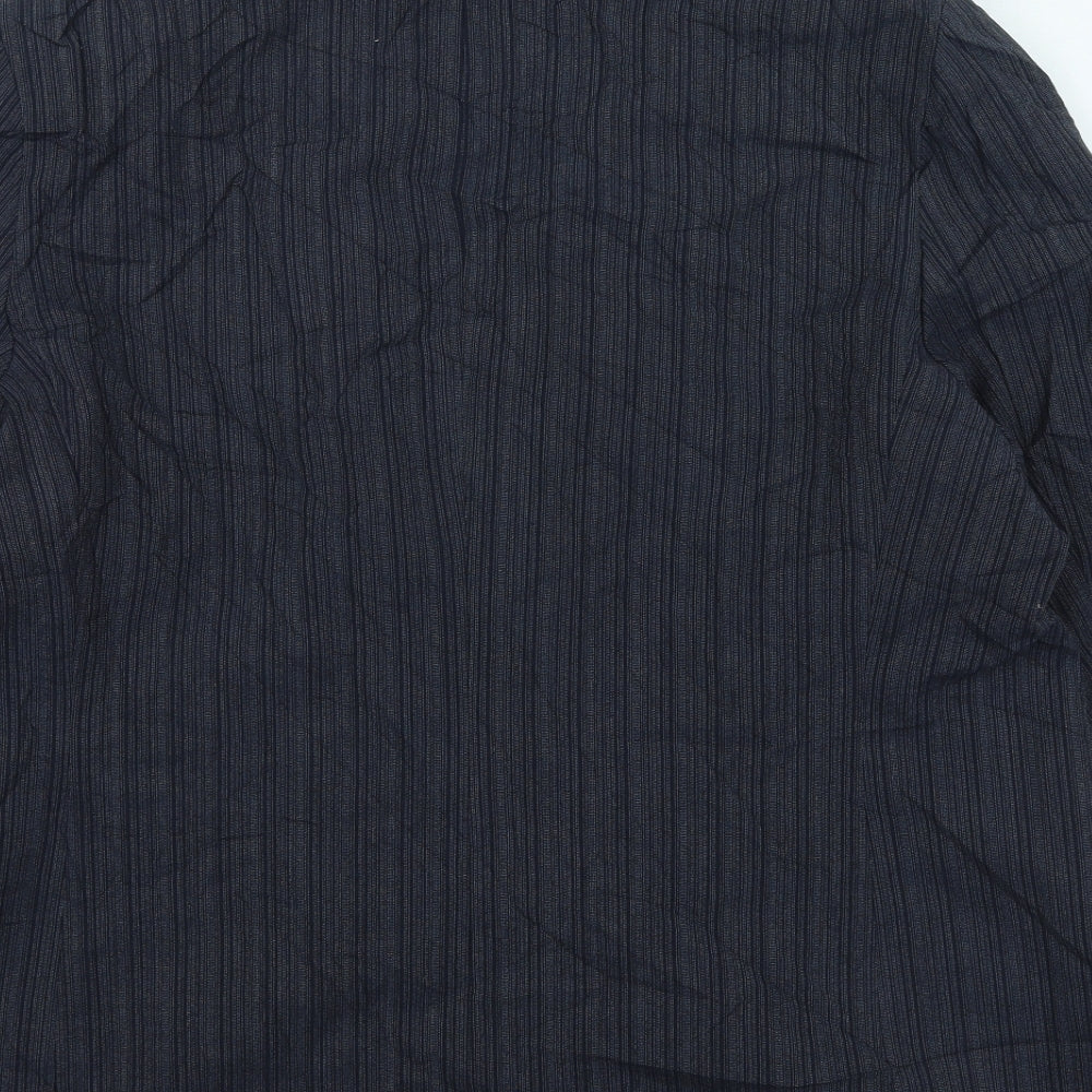 Marks & Spencer Womens Grey Striped Jacket Size 18