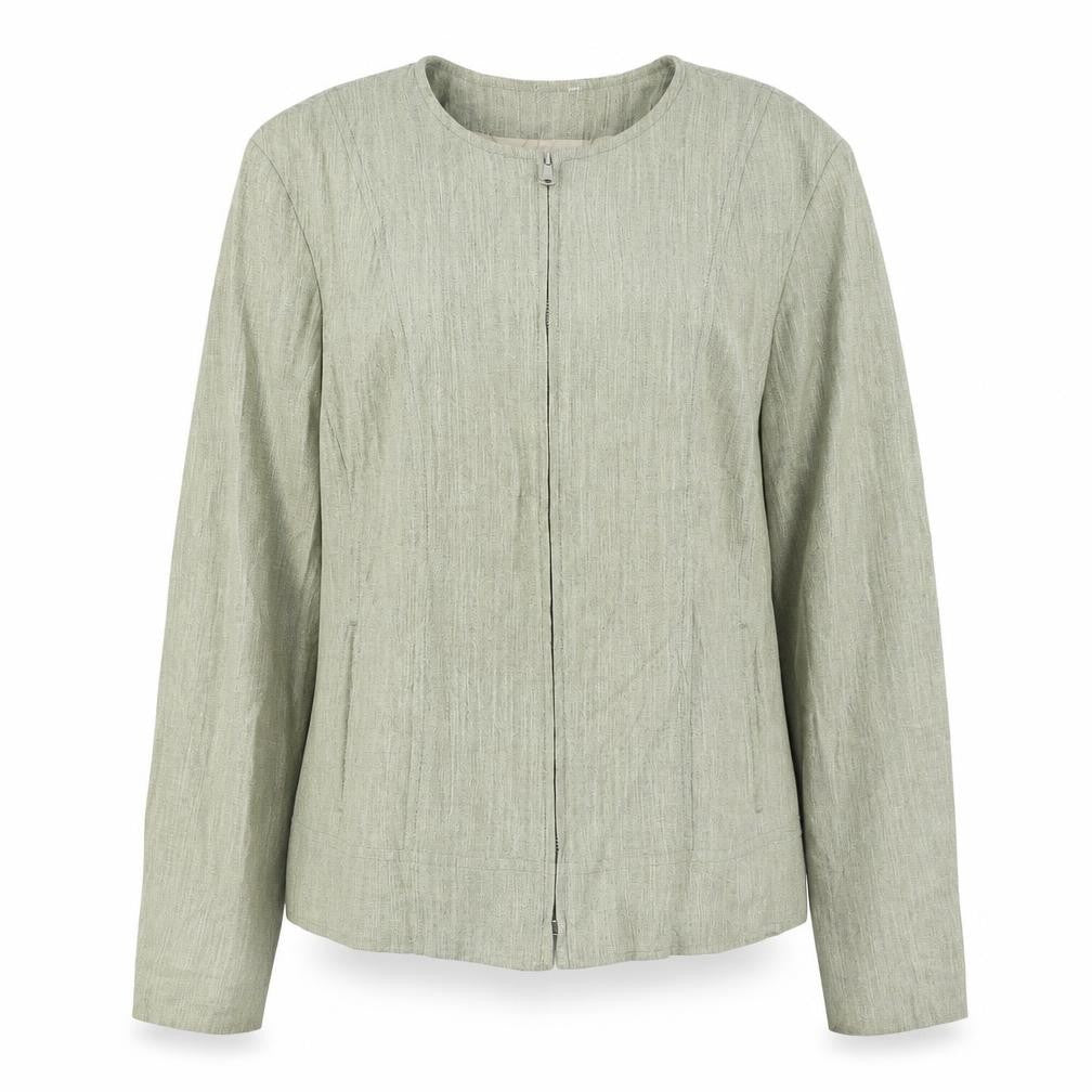 Bianca Womens Beige Jacket Size 12