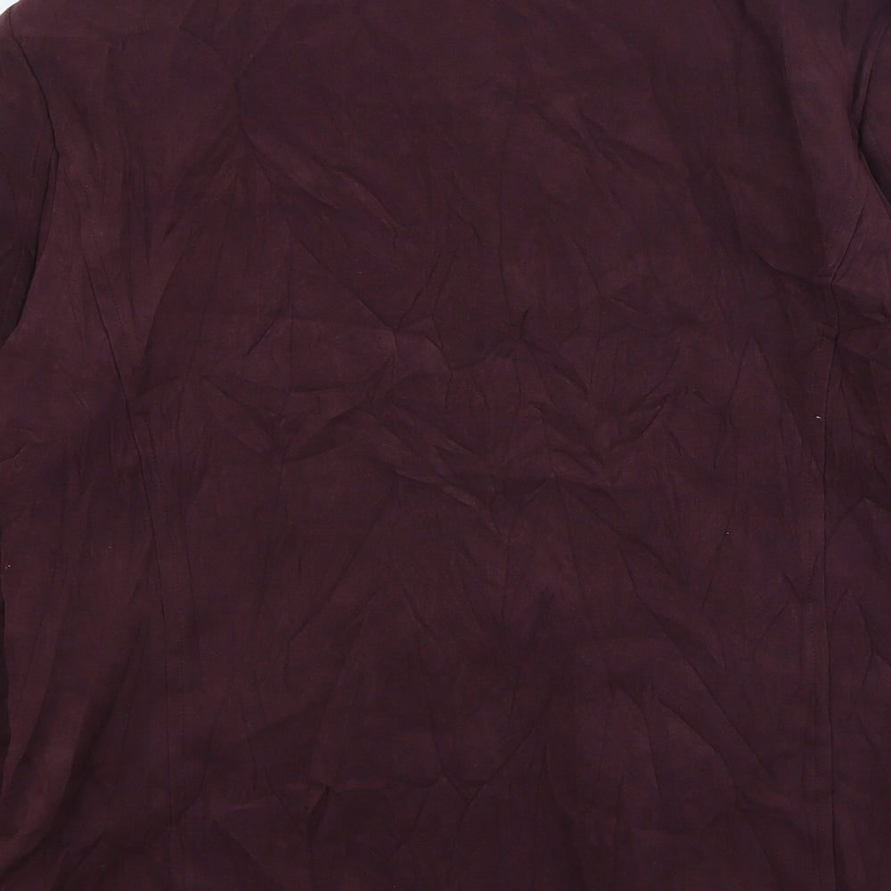 Sarah Hamilton Womens Purple Jacket Size 14