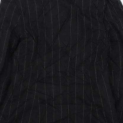 Warehouse Womens Black Striped Jacket Size 10