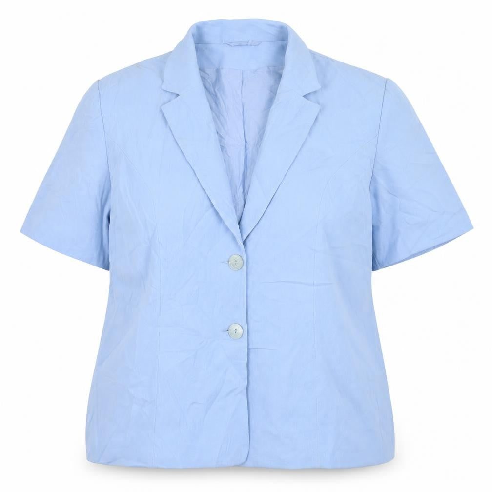 Richards Womens Blue Collared Polyester Cardigan Jumper Size 16
