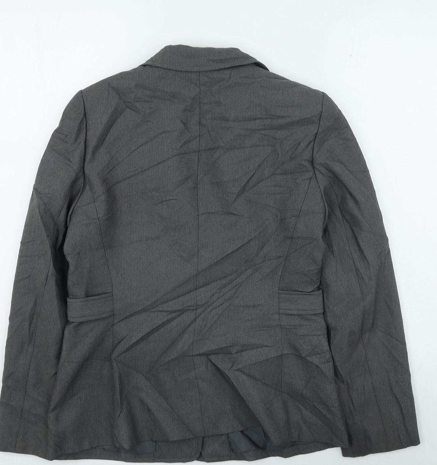 Tahari Womens Grey Jacket Size 6