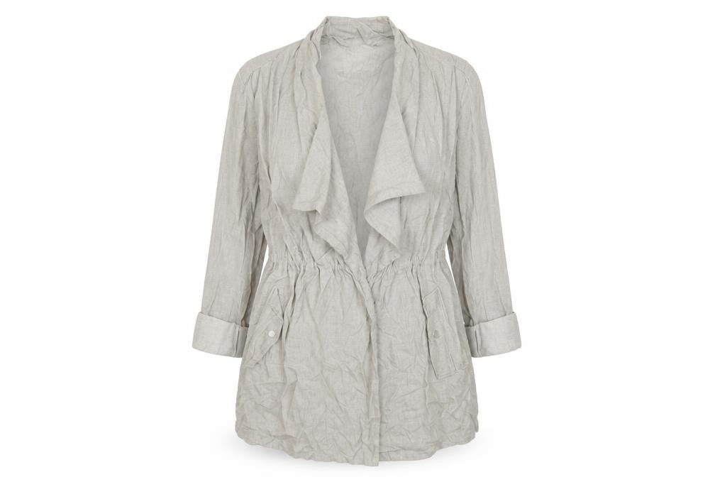 New Look Womens Grey Jacket Blazer Size 14 Drawstring