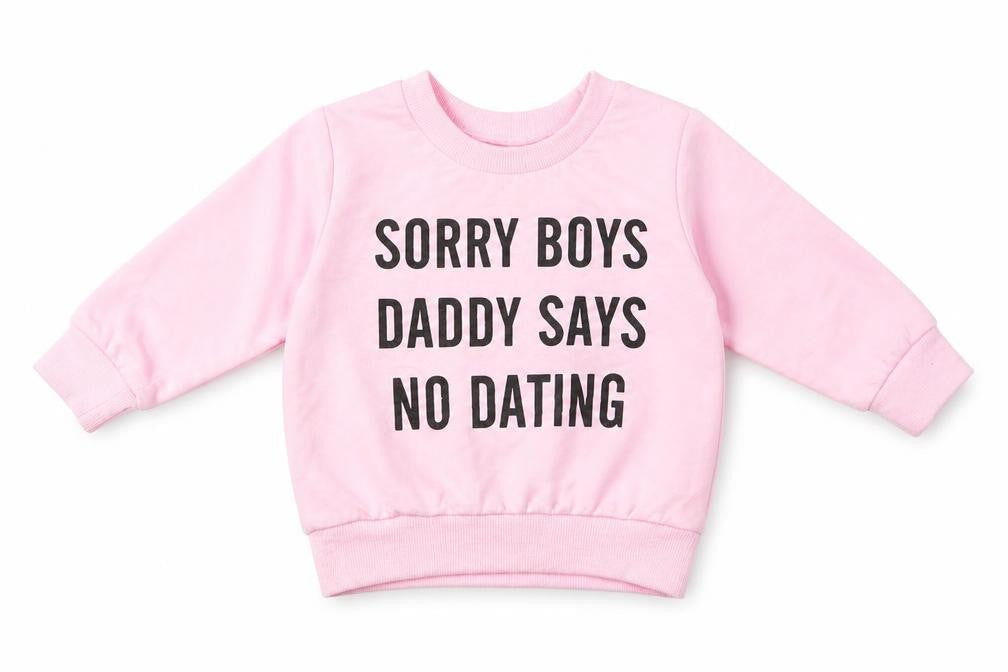 SHEIN Baby Pink Polyester Pullover Jumper Size 6-9 Months Pullover - Sorry Boys