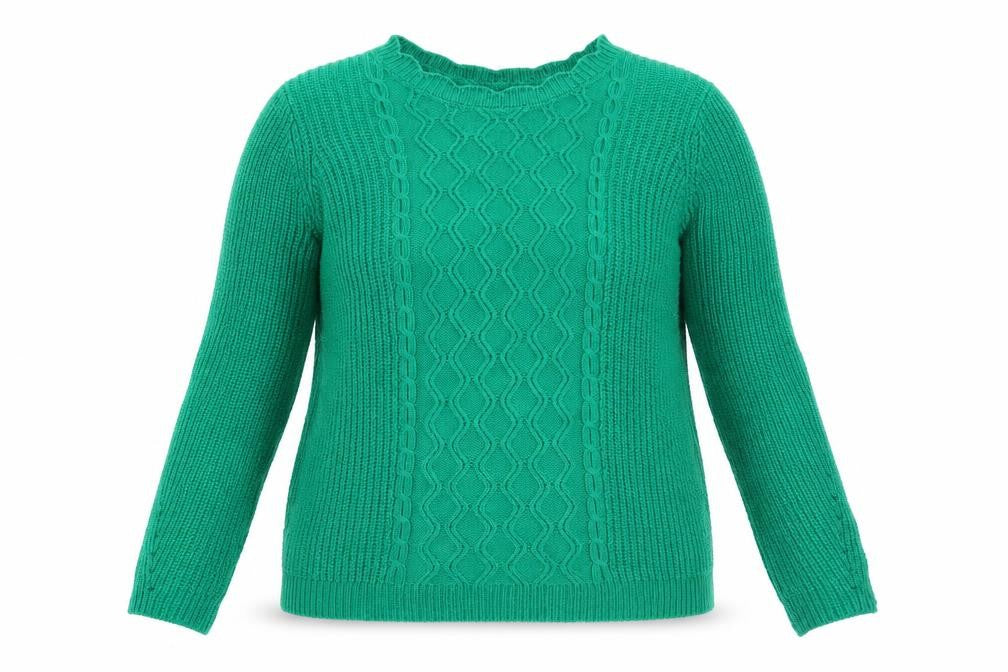 Matalan Womens Green High Neck Acrylic Pullover Jumper Size M