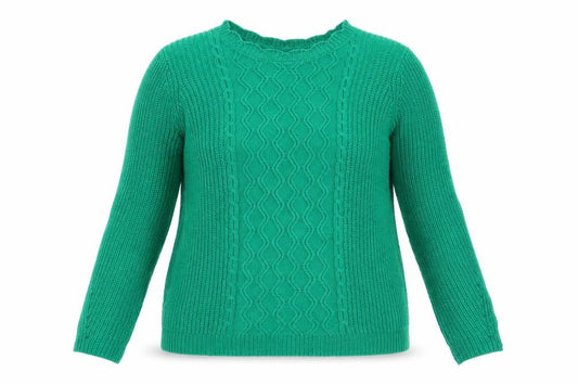 Matalan Womens Green High Neck Acrylic Pullover Jumper Size M