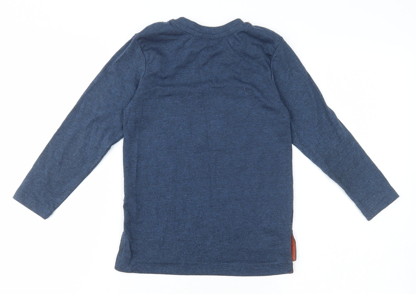 Pep & Co Boys Blue Polyester Basic T-Shirt Size 4-5 Years Round Neck - Awesome Dude
