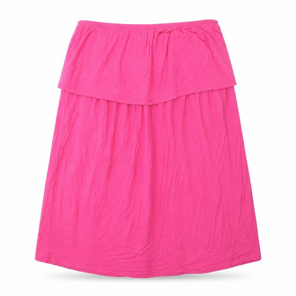 BEYOU Womens Pink Viscose Basic T-Shirt Size 16 Off the Shoulder