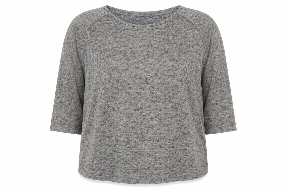 NEXT Womens Grey Animal Print Polyester Jersey Blouse Size 16 Boat Neck - Metallic