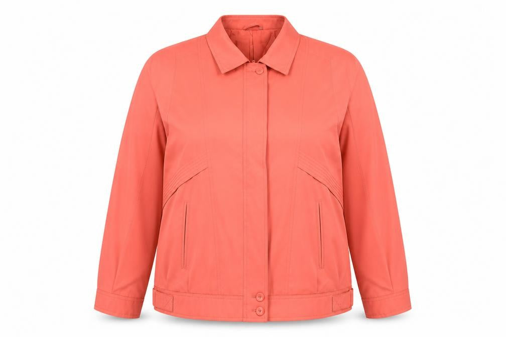 Danniemac Womens Orange Jacket Size L Zip