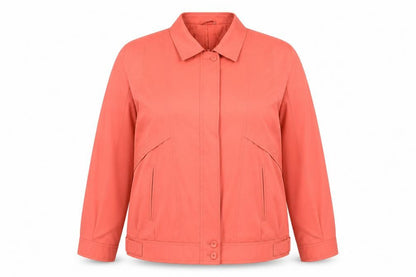 Danniemac Womens Orange Jacket Size L Zip