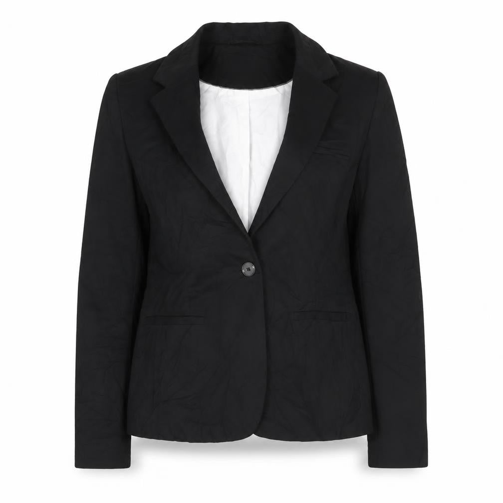 NEXT Womens Black Polyester Jacket Suit Jacket Size 12