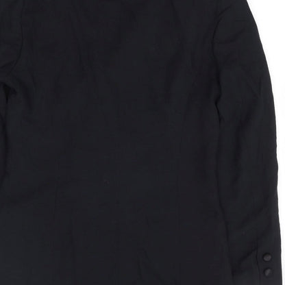 Classics Woman Womens Black Polyester Jacket Suit Jacket Size 12
