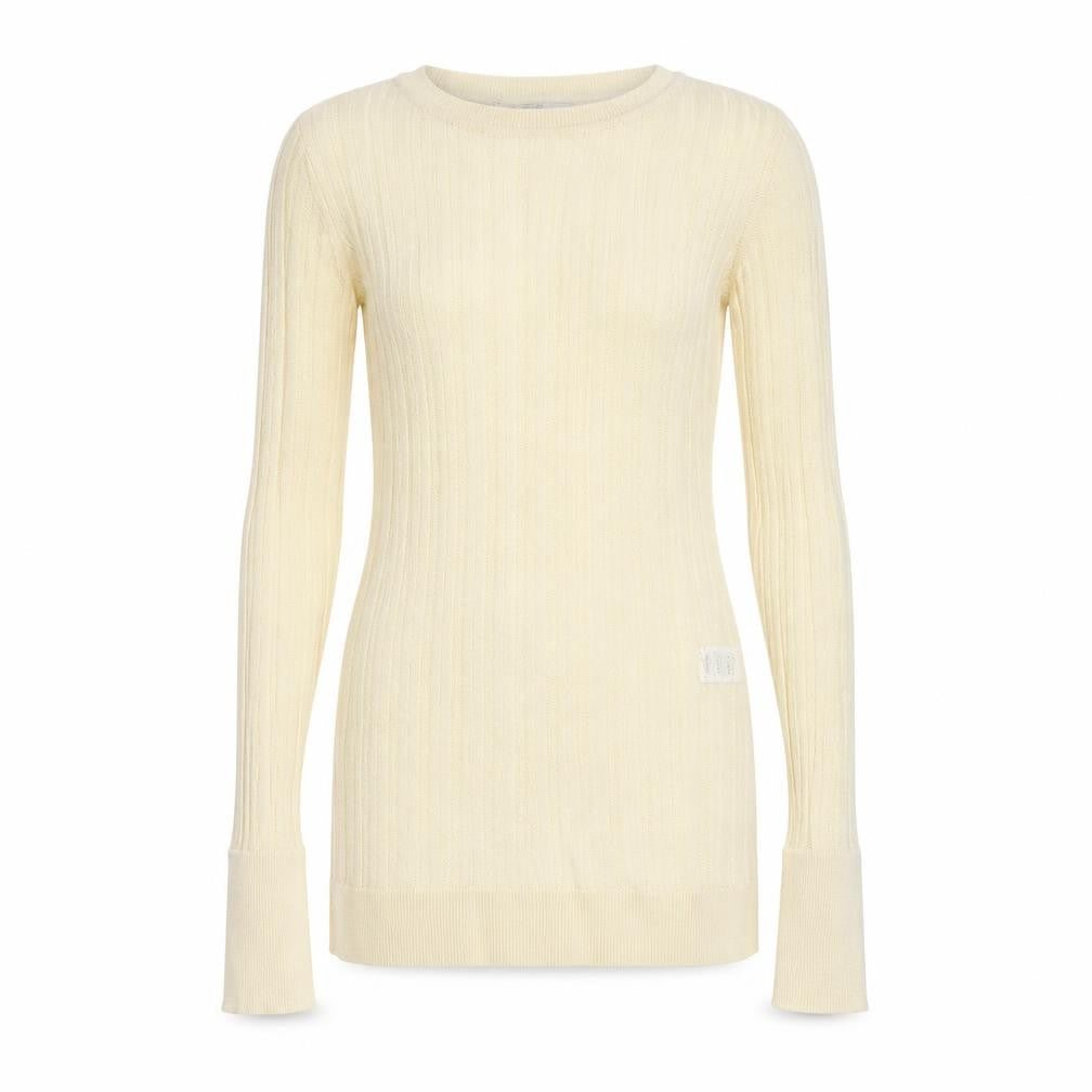 NEXT Womens Beige Round Neck Viscose Pullover Jumper Size 10