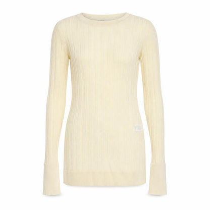 Next Womens Beige Round Neck Viscose Pullover Jumper Size 10