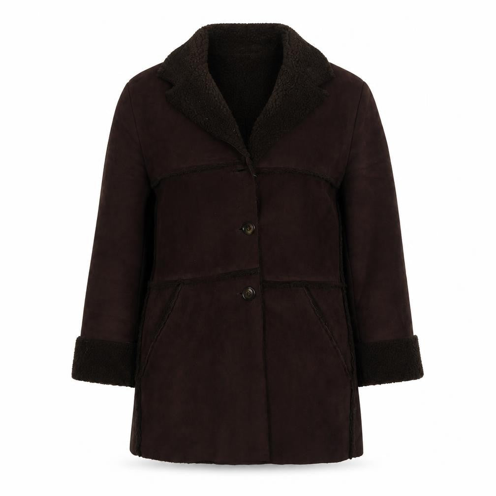 Minuet Womens Brown Overcoat Coat Size 12