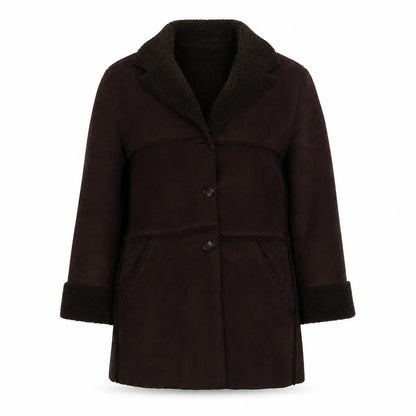 Minuet Womens Brown Overcoat Coat Size 12