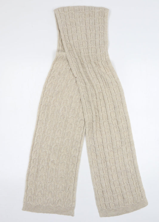 Preworn Womens Beige Polyester Scarf