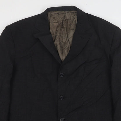 Impressions Mens Grey Wool Jacket Suit Jacket Size 40