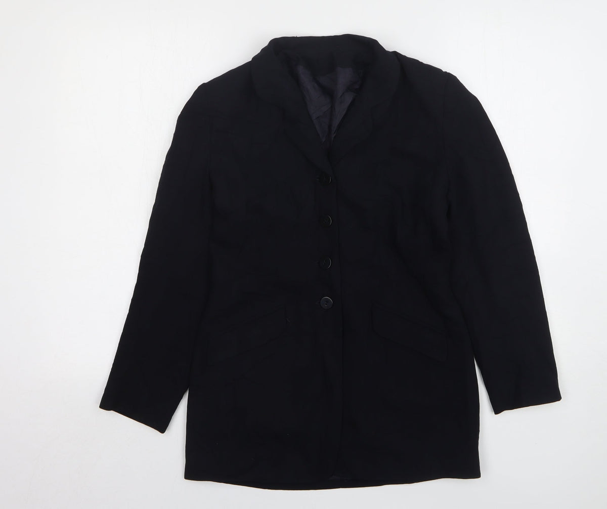 Principles Womens Blue Polyester Jacket Suit Jacket Size 10