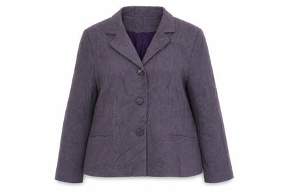EWM Womens Purple Polyester Jacket Suit Jacket Size 16