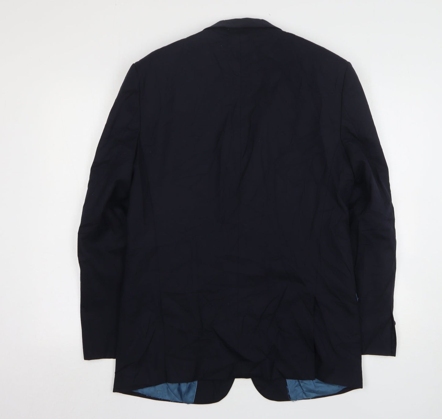 Steel & Jelly Mens Blue Wool Jacket Suit Jacket Size 40