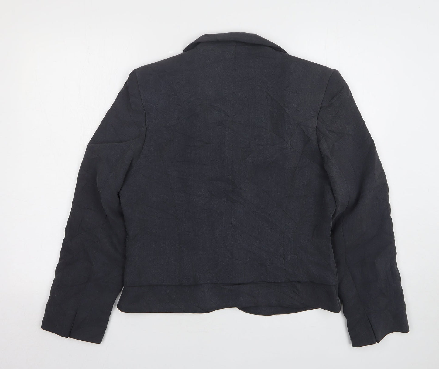 Alex & CO Womens Grey Triacetate Jacket Suit Jacket Size 14
